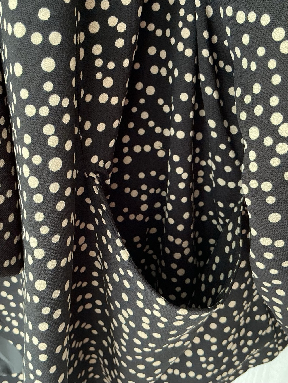 Black Blazer with Cream Dot Print - Picture 3 of 6